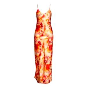 Silk Tie Dye Maxi Dress